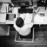 Man working at desk