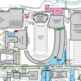 Detail of campus parking map, showing Folsom Field