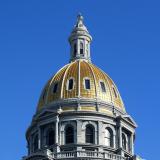 The Colorado capitol building dome.