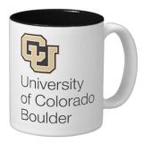 Coffee cup with University of Colorado Boulder