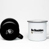Coffee mugs with CU Boulder branding
