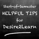 Start-of-semester helpful tips for Desire2Learn