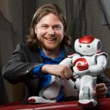Computer scientist and professor Dan Szafir with robot