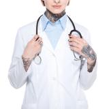 image of tattooed medical professional