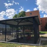 New bike shelter on CU Boulder campus