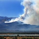 A view of the Fourmile Canyon Fire burning west of Boulder in 2010.