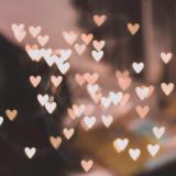 abstract image with tiny hearts