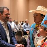 President Todd Saliman meeting with Southern Ute tribal leaders