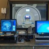 Lab with MRI machine