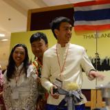 Students representing Thailand booth at International Festival