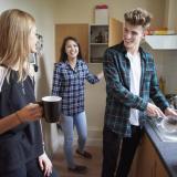 roommates in a kitchen