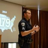 Sergeant John Zizz teaches active harmer response course