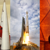 LASP researchers and a rocket collage