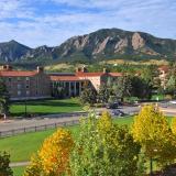 Scenic view of CU Boulder campus