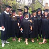 Past participants in the BUENO master's program get their degrees