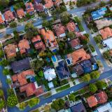 aerial view of residential neighborhood