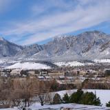 Flatirons with snow