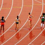 runners on a track