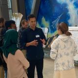 Attendees network at the second annual Sandia Day at CU Boulder