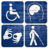 Signs regarding accessibility issues