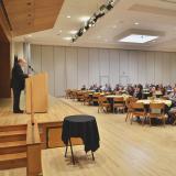 Chancellor DiStefano speaks at the 2017 Staff Council years of service appreciation event