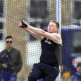 Caleb Penner competing in field event