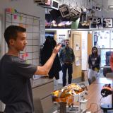 CU Transfer students on a tour Oct. 28, 2016, of the Colorado Space Grant Consortium, located in the Discovery Learning Center.
