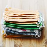 stack of reusable cloth masks