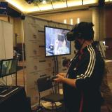 Man tries virtual reality