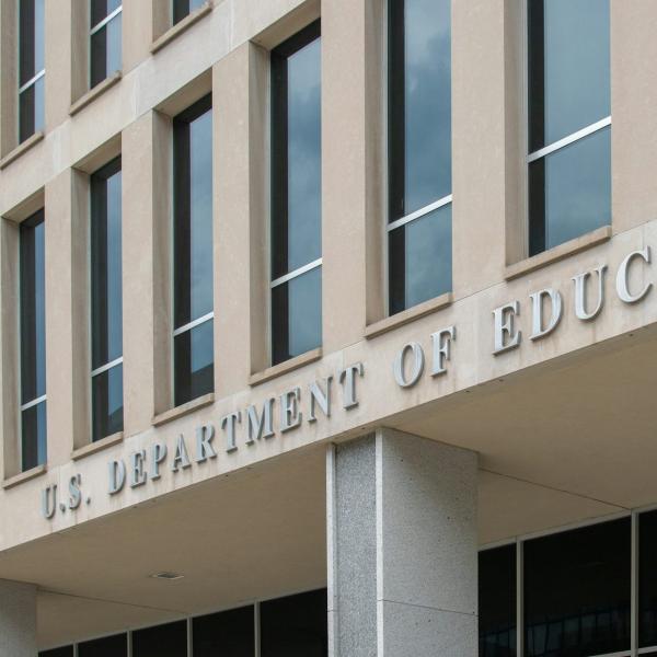 U.S. Department of Education building entrance