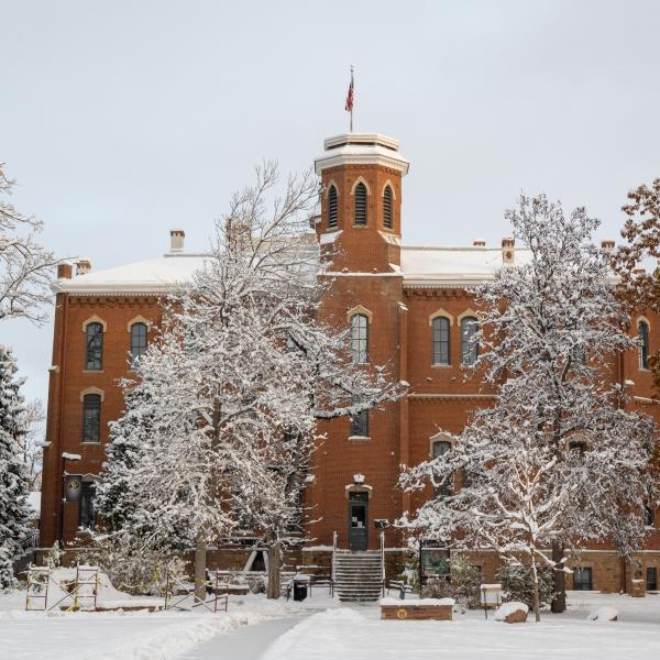 snowy Old Main