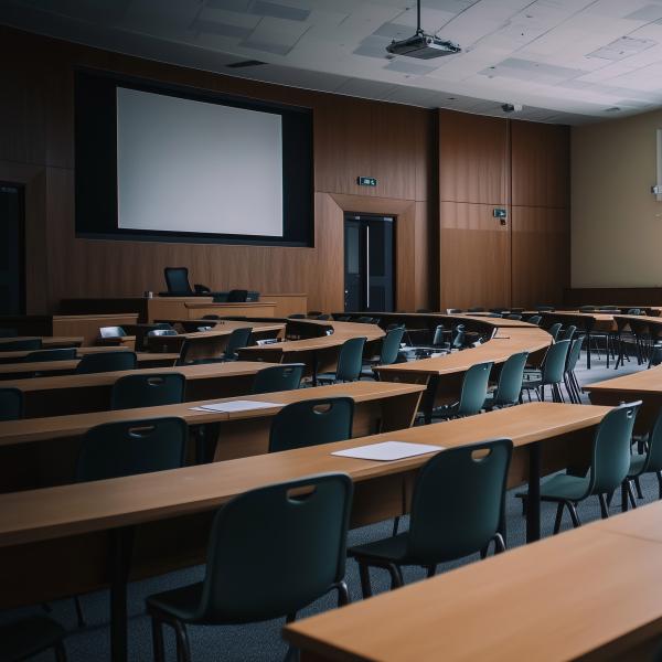 an empty classroom