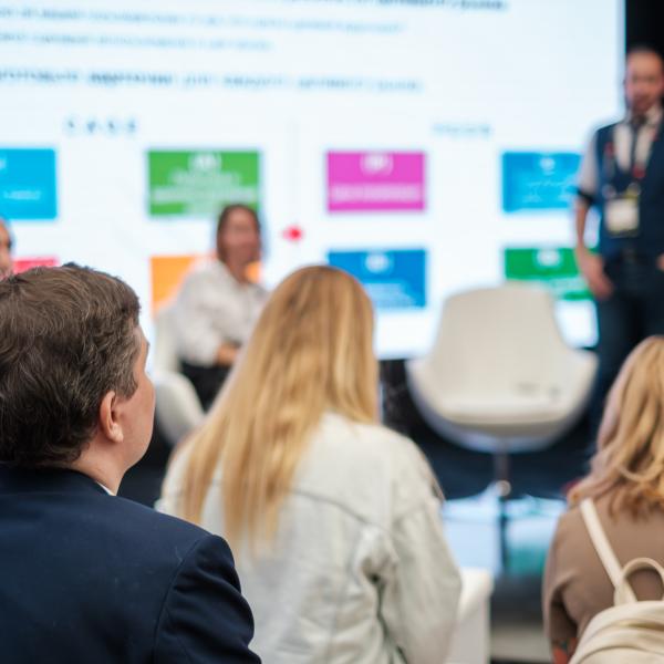 people engage in a workshop
