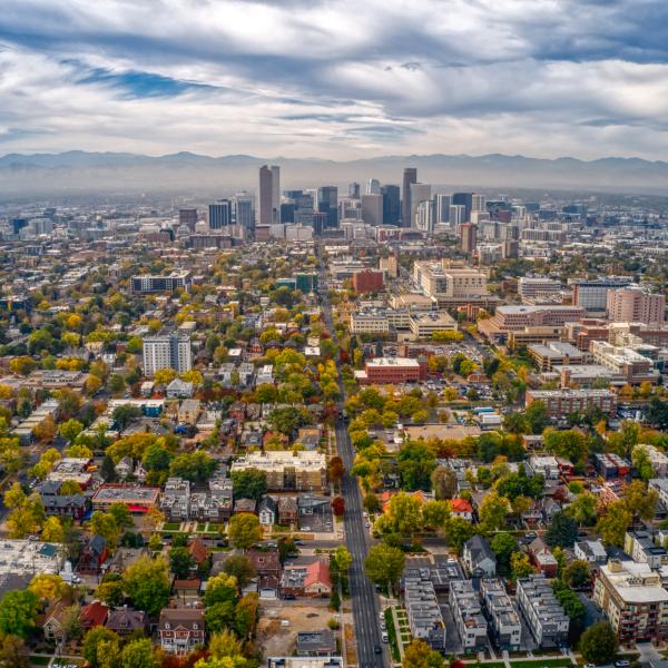 Ariel view of Denver