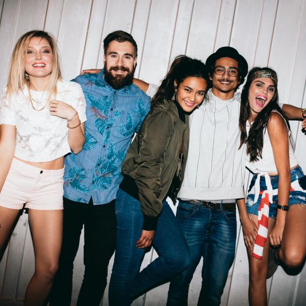 group of young adults having fun