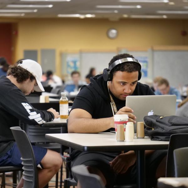 students on computers