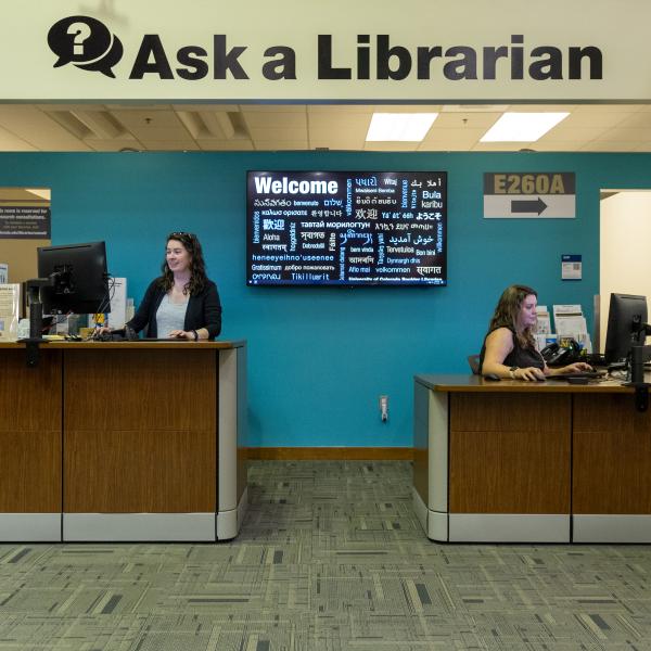 Ask a Librarian desk