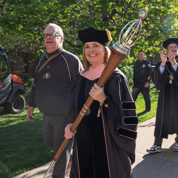 Procession onto Folsom Field