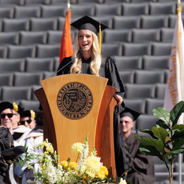 Commencement speaker, alumna and Olympian Emma Coburn
