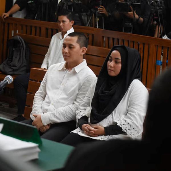 Anniesa Hasibuan in courtroom