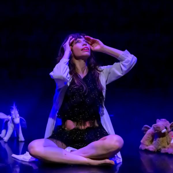 Jessica Fudim performing on stage