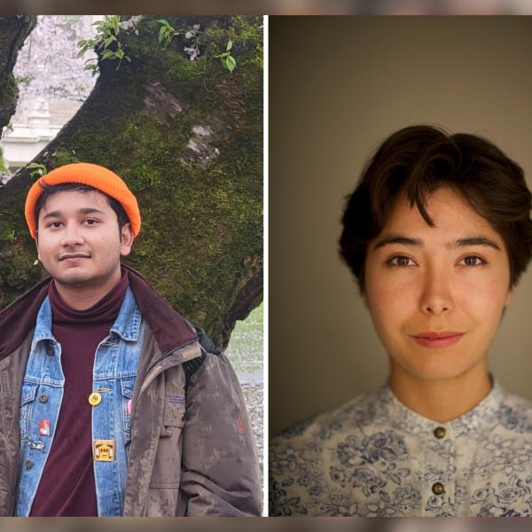Patrick Das in Linguistics and Julia Shizuyo Popham