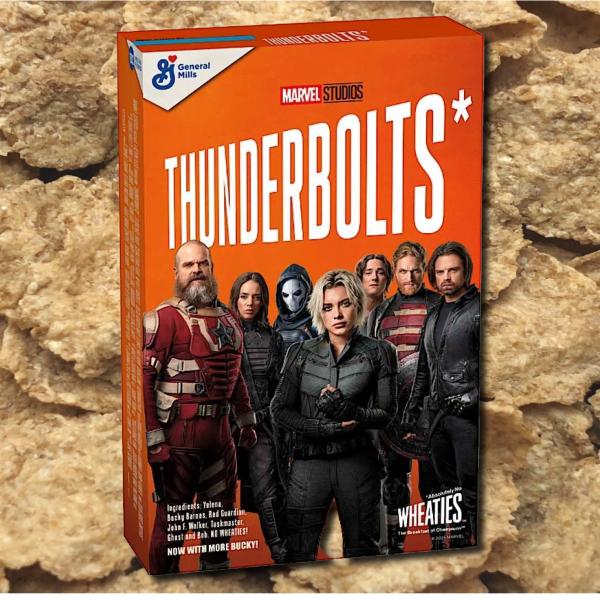 Thunderbolts Wheaties box