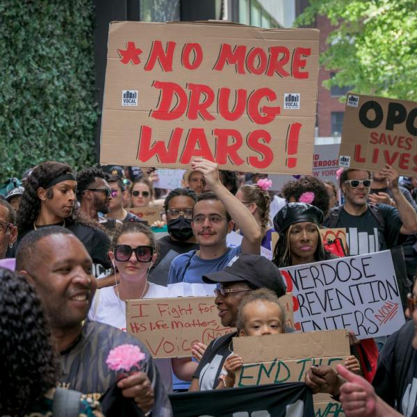 people protesting the war on drugs