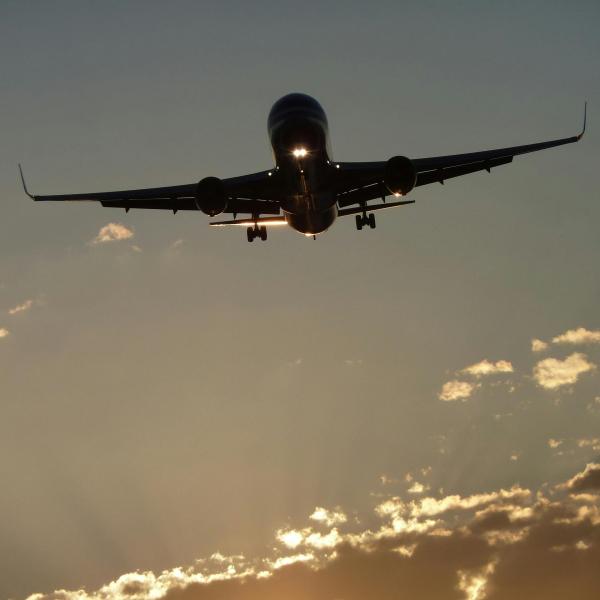 Plane flying