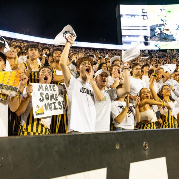 student section at a Buffs football game
