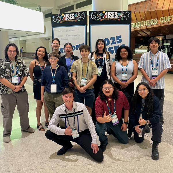 CU Boulder students at the AISES national conference in 2025