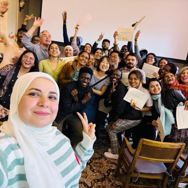 Fulbright Scholars at graduation