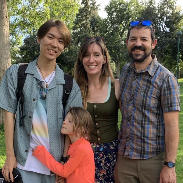 A host family and international student