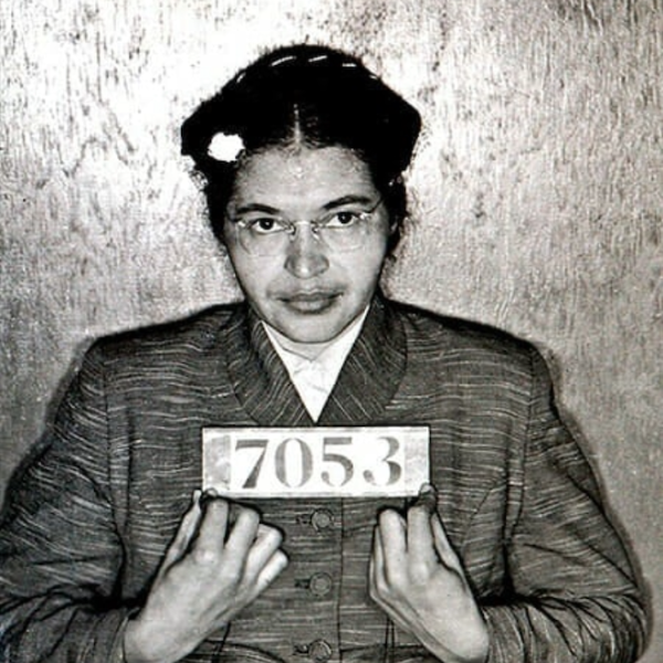 Rosa Parks after her arrest